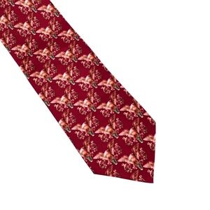 United States Capitol Historical Society Silk Tie Eagle Motif Burgundy Necktie